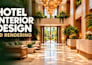 do luxury hotel interior design and 3d rendering for rooms and lobbies